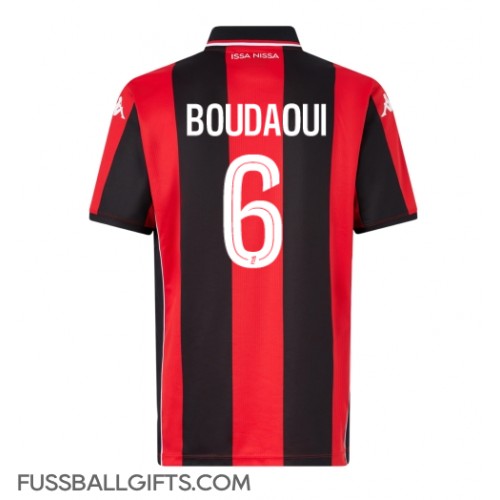 OGC Nice Hicham Boudaoui #6 Fußballbekleidung Heimtrikot 2025-26 Kurzarm OGC Nice Hicham Boudaoui #6 Fußballbekleidung Heimtrikot 2025-26 Kurzarm